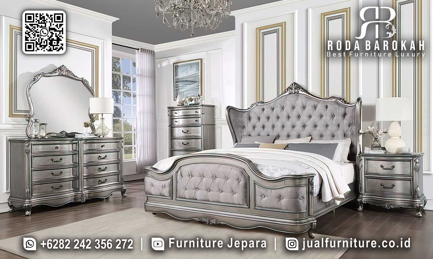 Jual Tempat Tidur Mewah Klasik Casablanca STT-509