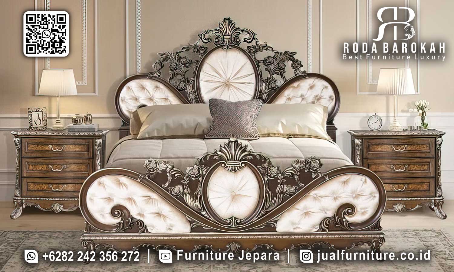 Jual Tempat Tidur Mewah Natuural Brescia Produk Terjamin STT-522