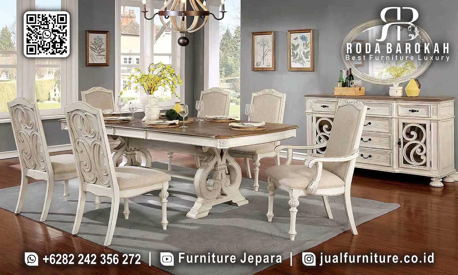 Meja Makan Minimalis Mewah Mantova Nuansa Prestisius SMM-660