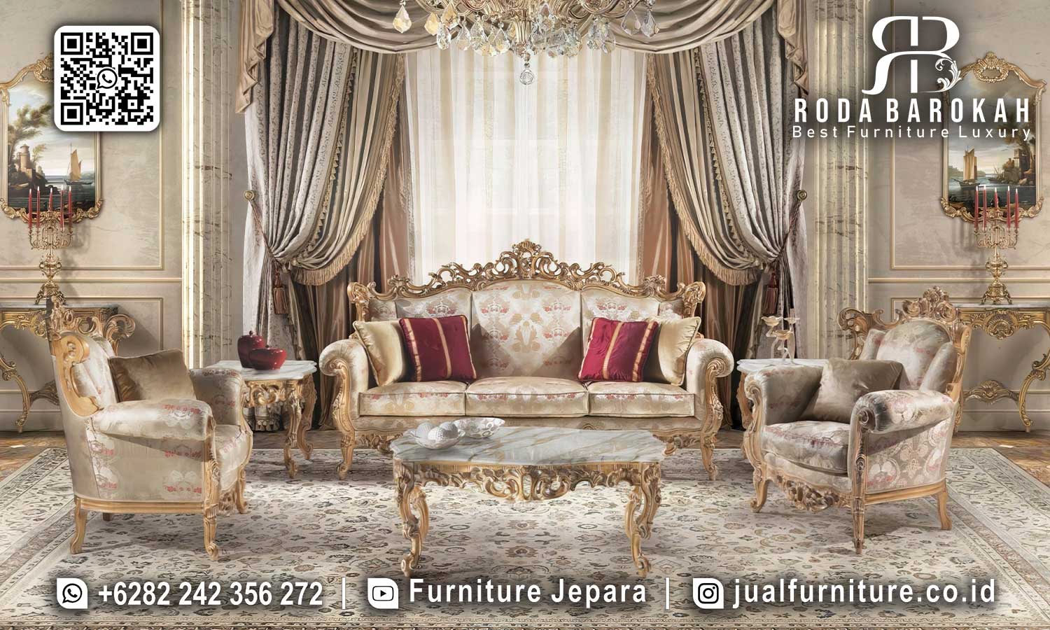 Model Sofa Tamu Mewah Splendore Nuansa Elegan STM-934