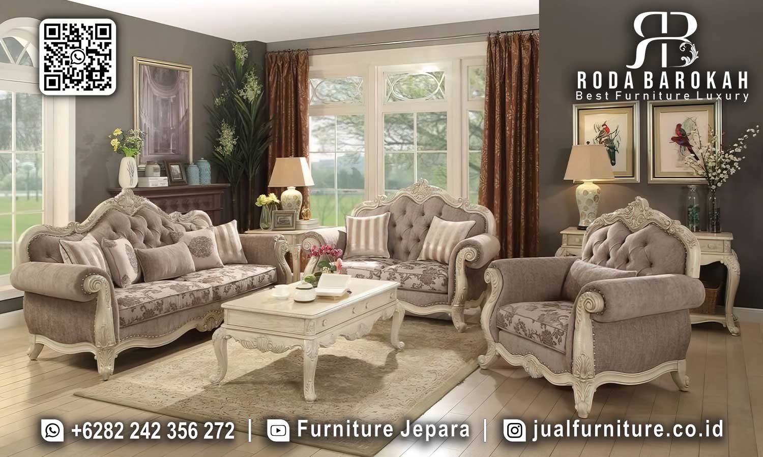 Set Kursi Sofa Mewah Tamu Imperiale Kokoh Kuat STM-893