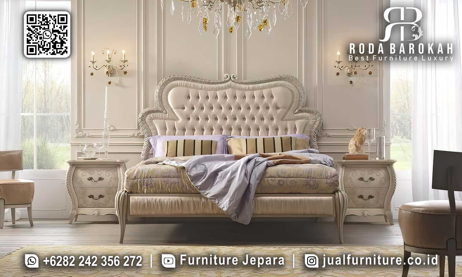 Set Tempat Tidur Mewah Lusso Desain Berkarakter STT-527