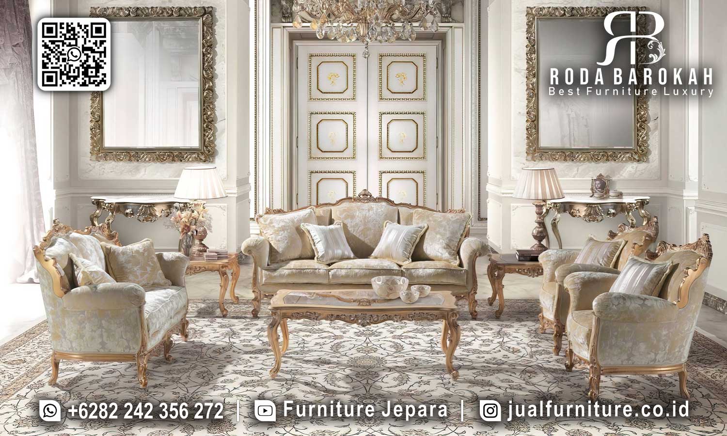 Sofa Tamu Mewah Portofino Awet Digunakan STM-932