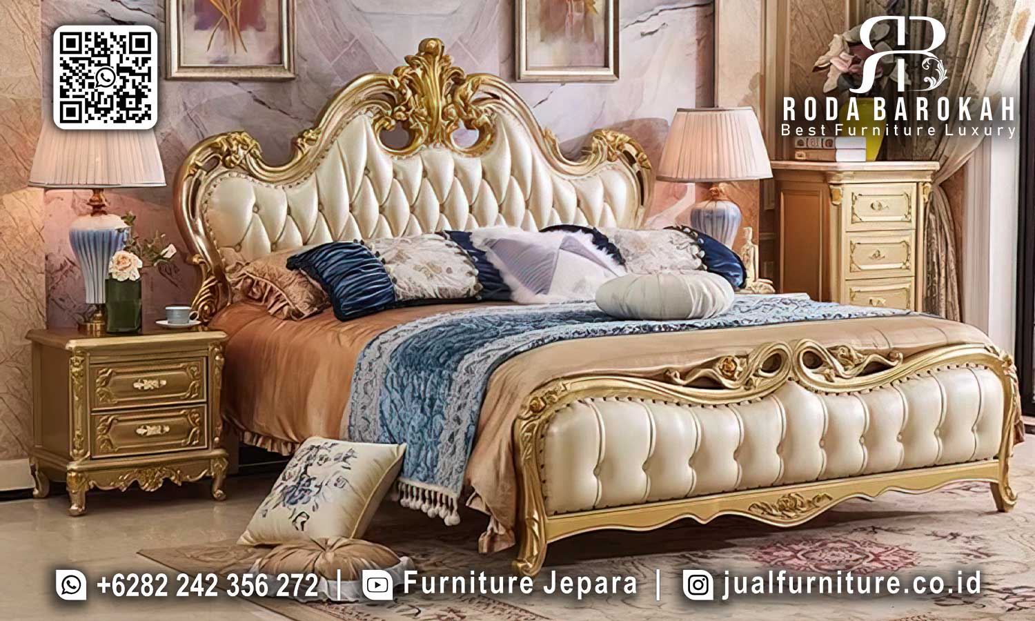 Tempat Tidur Mewah Klasik Cortile Produk Berkualitas STT-497