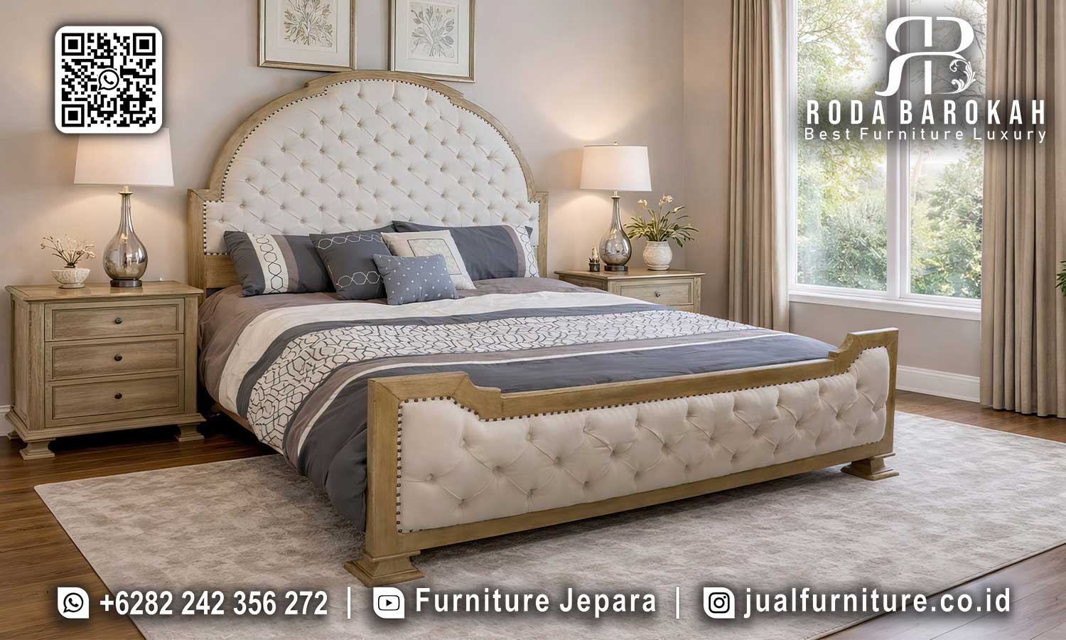 Tempat Tidur Mewah Minimalis Granada Bahan Berkualitas STT-516