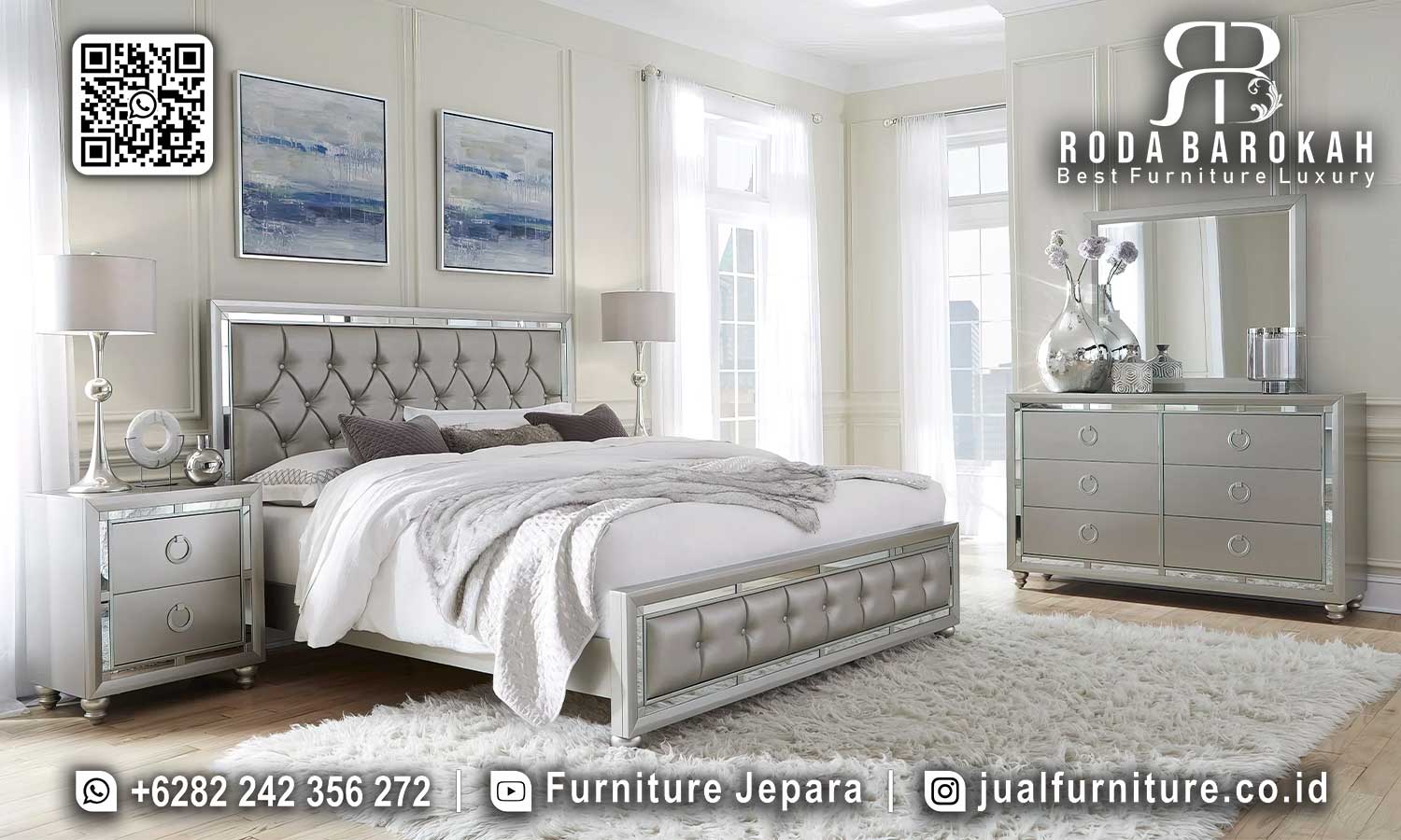 Tempat Tidur Mewah Modern Verona Nuansa Prestisius STT-523