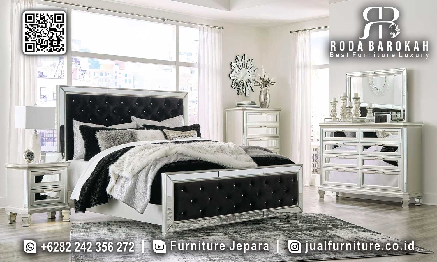 Nikmati kenyamanan tidur dengan Tempat Tidur Minimalis Modern Venesia, terbuat dari kayu jati dan dilengkapi dengan dudukan empuk. Pesan sekarang!