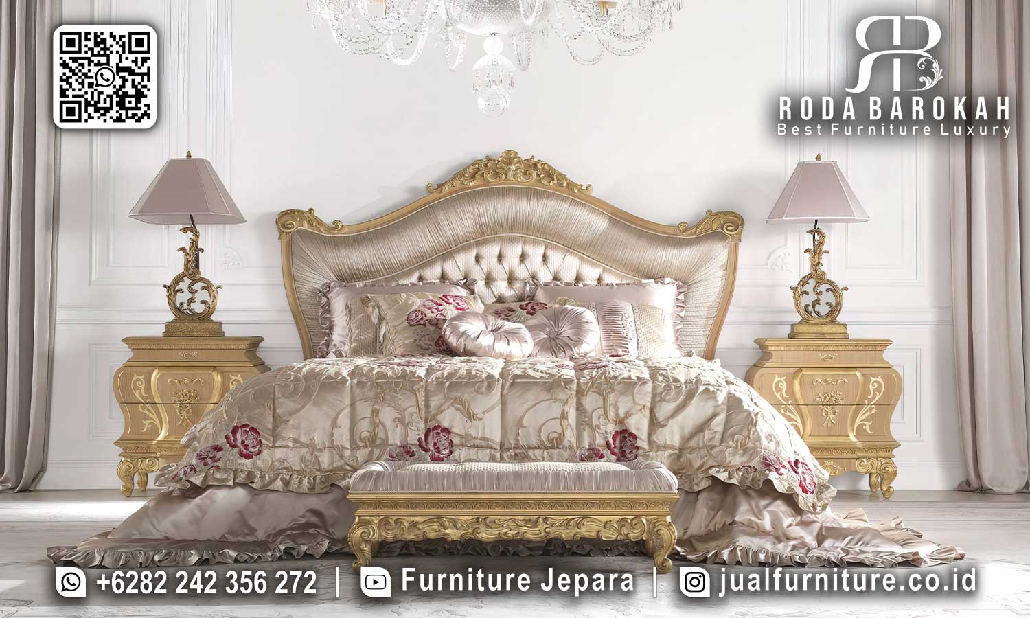 Jual Tempat Tidur Mewah Andalusia Bernuansa Elegan STT-538