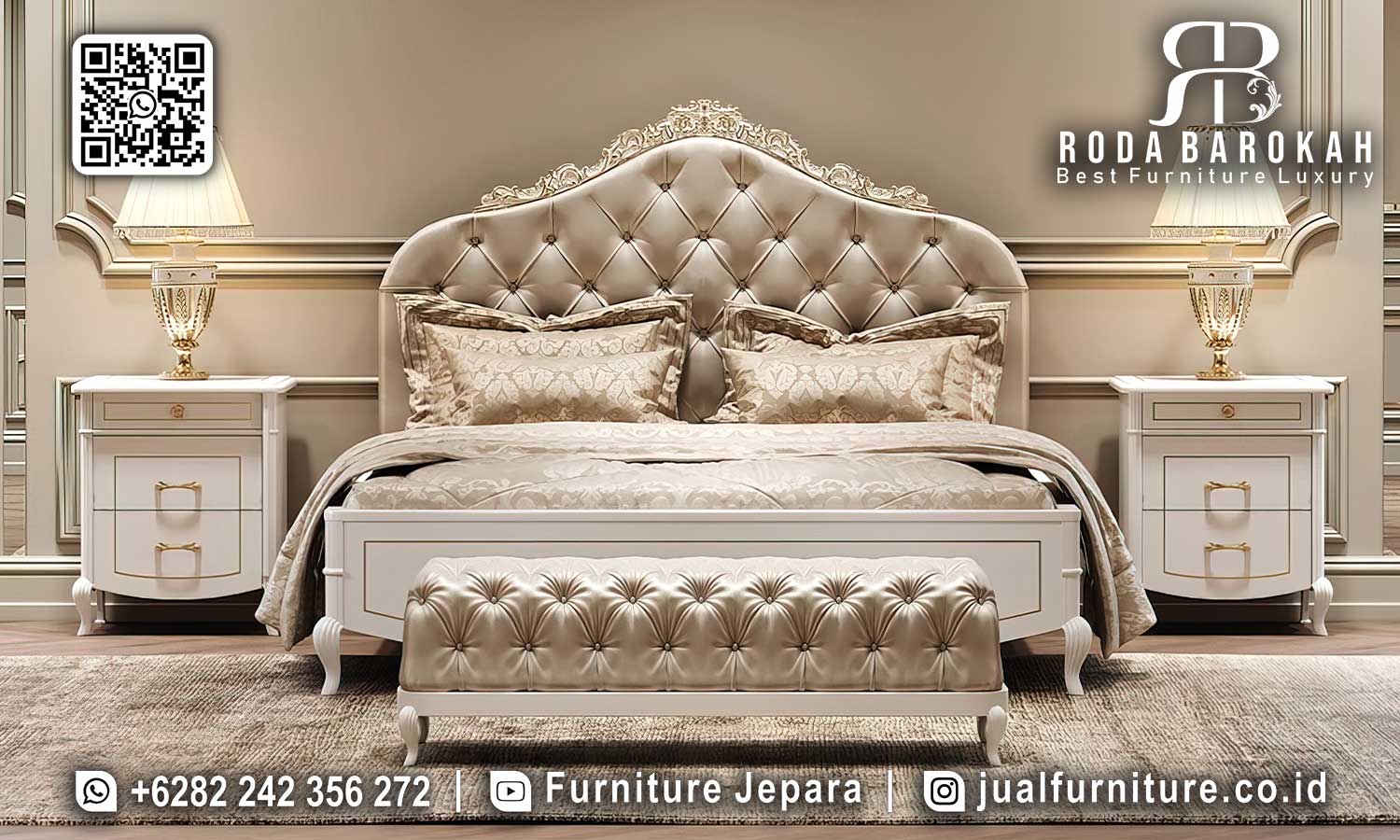 Jual Tempat Tidur Mewah Granada Anti Jamur STT-535