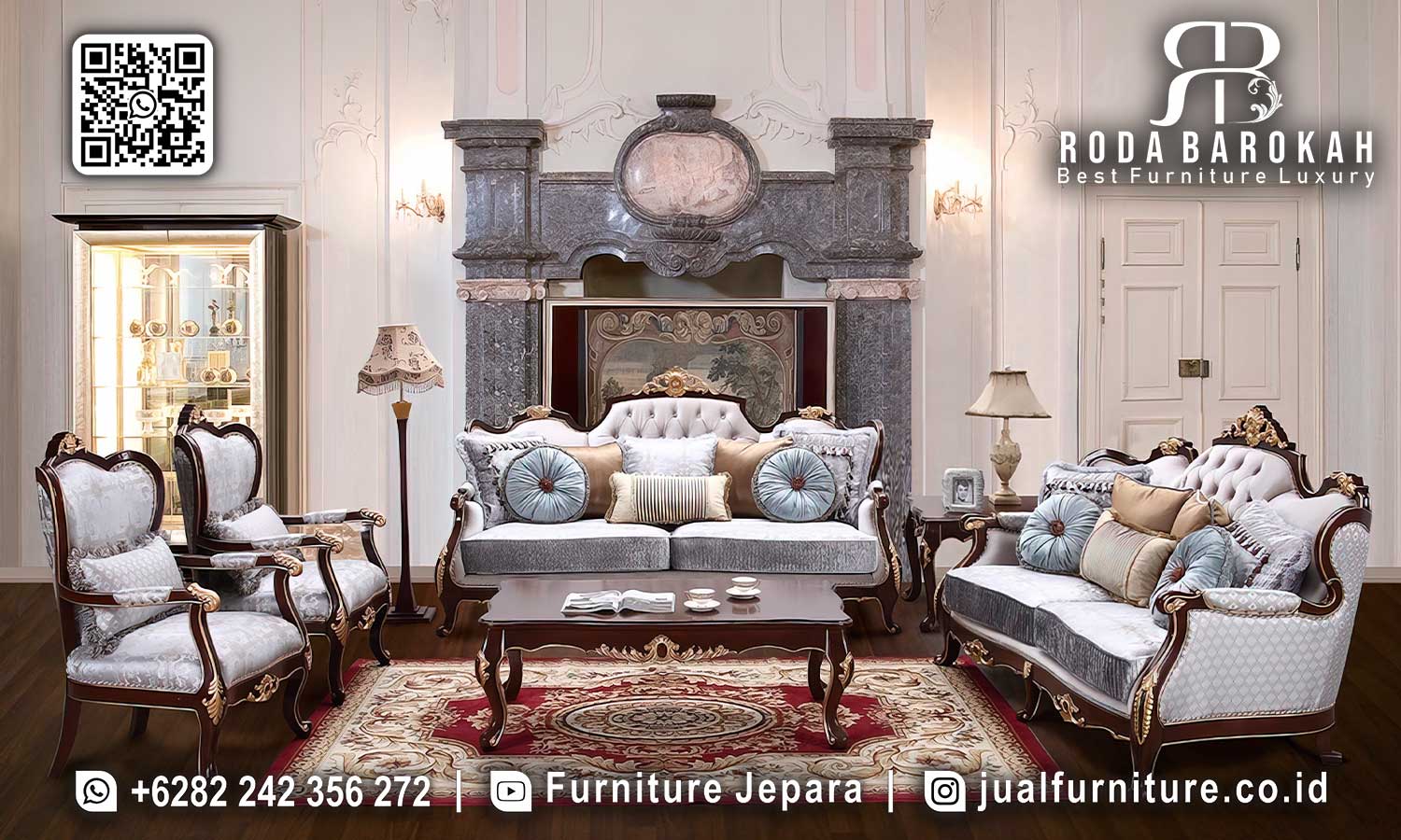 Model Sofa Ruang Tamu Mewah Brescia Kesan Refined STM-970
