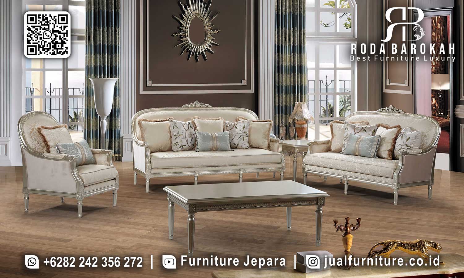 Model Sofa Tamu Klasik Mewah Montmartre Kesan Eksklusif STM-974
