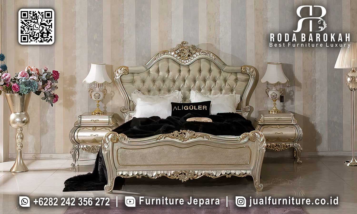 Set Kamar Furniture Mewah Magnifico Relief Halus STT-582