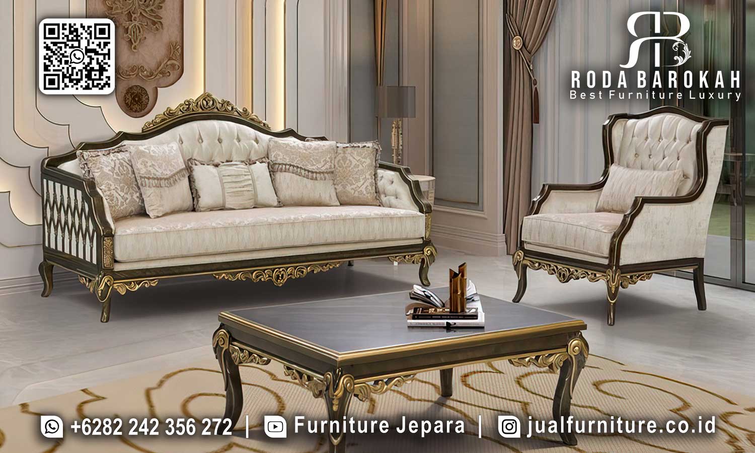 Set Sofa Tamu Jati Natural Regale Produk Berkualitas STM-991