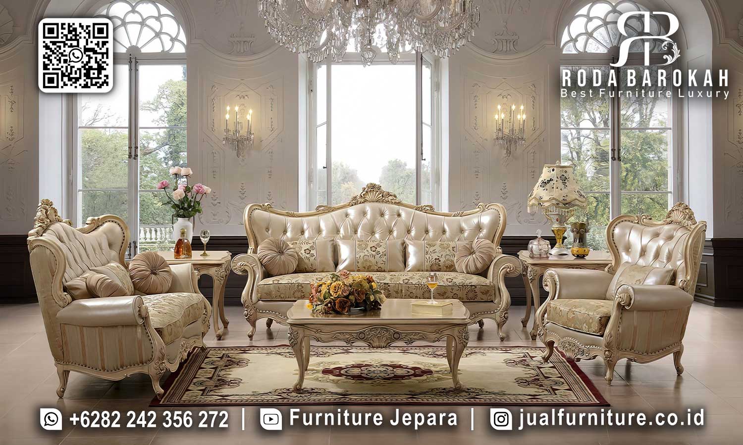 Sofa Tamu Mewah Klasik Classico Nuansa Timeless STM-964