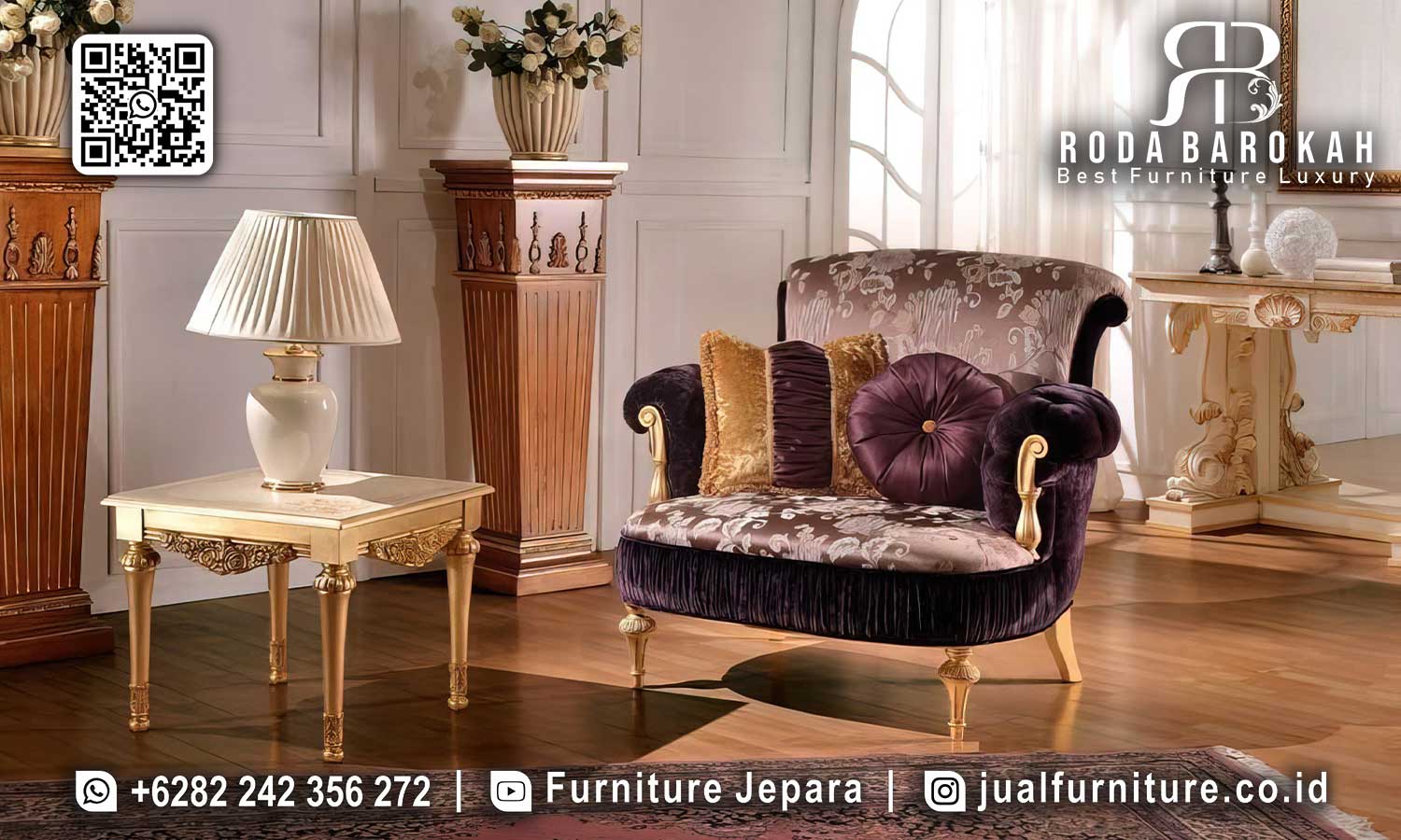 Sofa Tamu Mewah Modern Magnifico Bernuansa Klasik STM-936