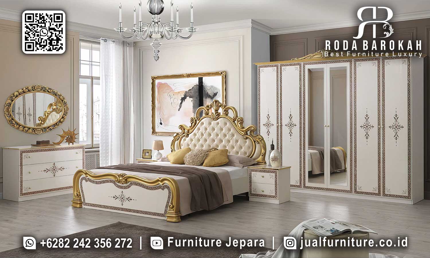Tempat Tidur Mewah Gold Castello Produk Terjamin STT-573