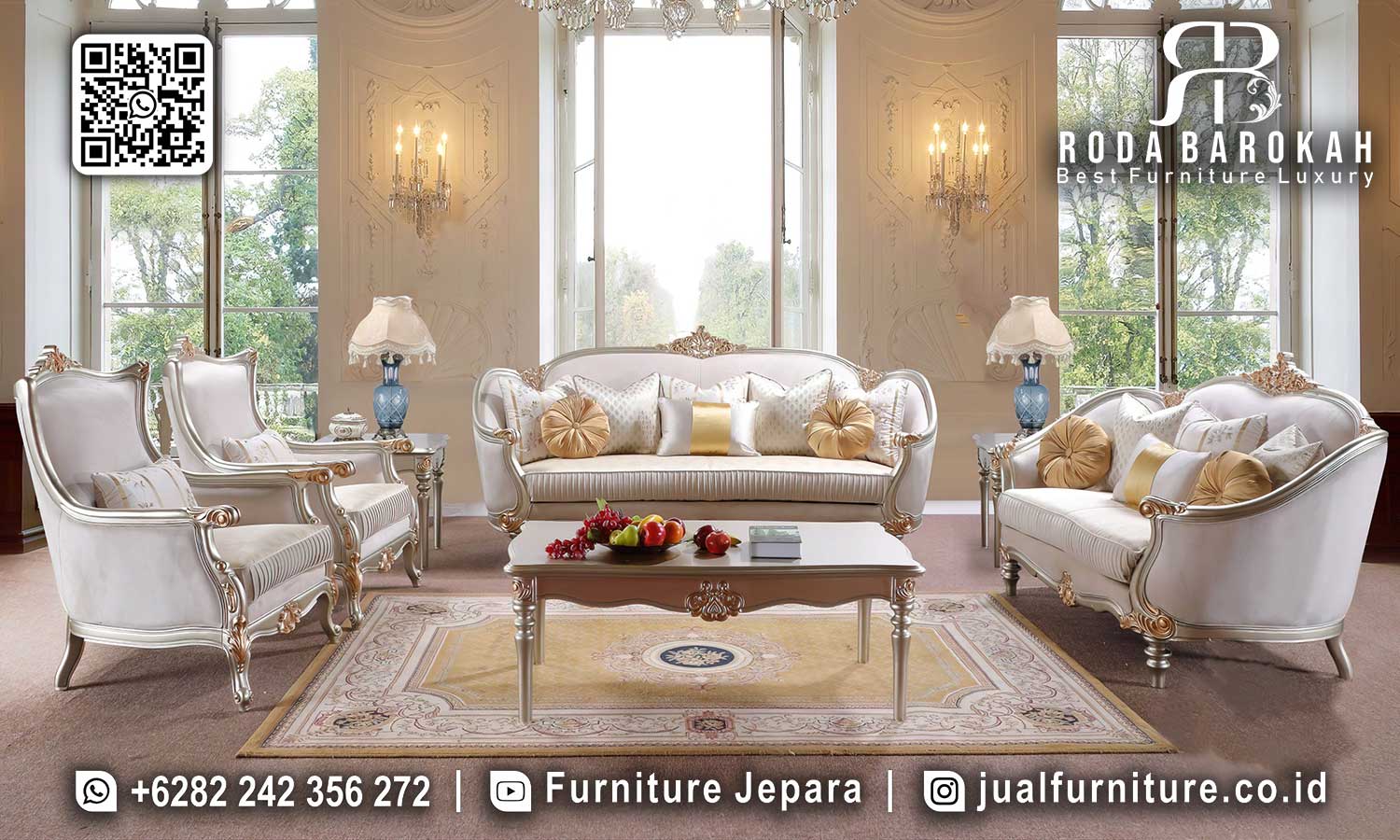 Jual Sofa Tamu Klasik Mewah Maestro Kesan Klasik STM-967