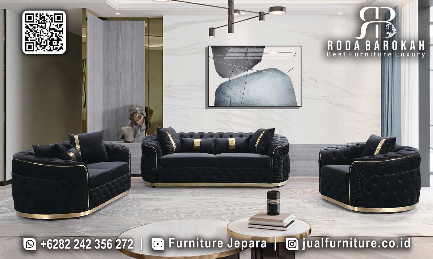 Jual Sofa Tamu Mewah Modern Victoria Desain Antik STM-949