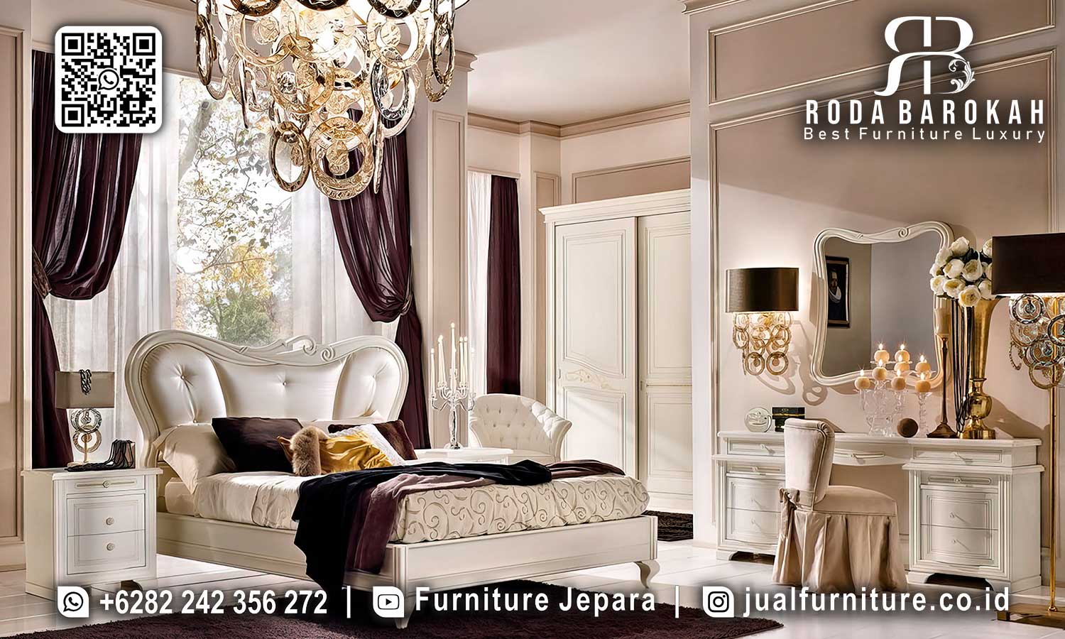 Jual Tempat Tidur Jati Klasik Sevilla Relief Detail STT-569