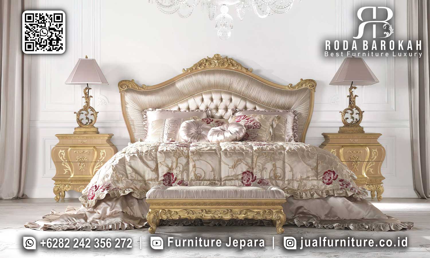 Jual Tempat Tidur Mewah Andalusia Bernuansa Elegan STT-538