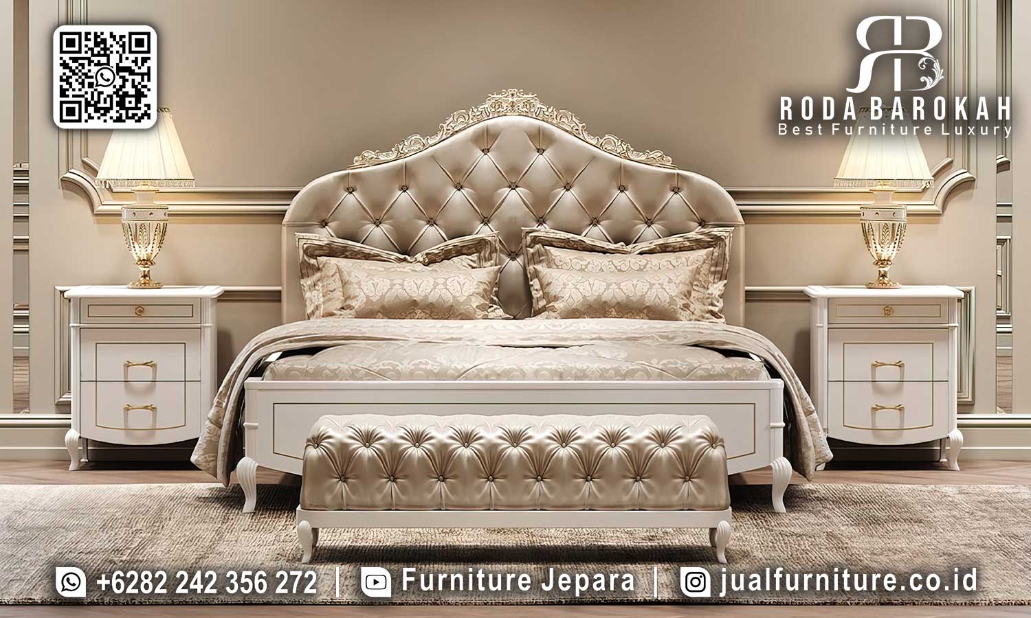 Jual Tempat Tidur Mewah Granada Anti Jamur STT-535