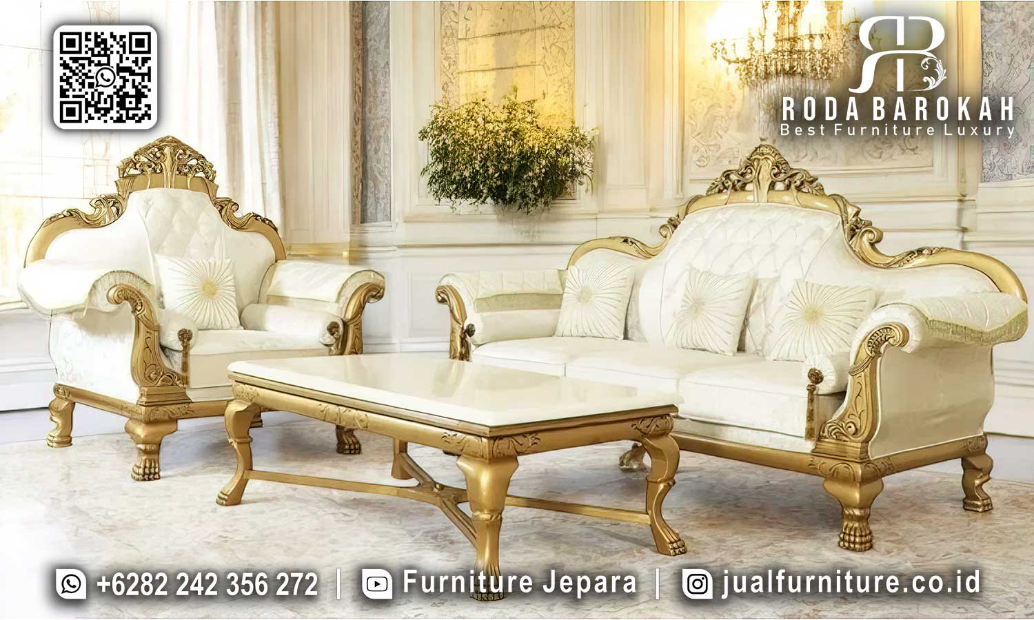 Kursi Sofa Tamu Mewah Cordoba Nuansa Elegan STM-982