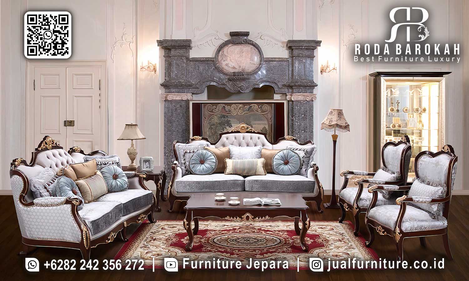 Model Sofa Ruang Tamu Mewah Brescia Kesan Refined STM-970