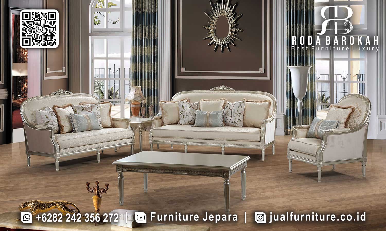 Model Sofa Tamu Klasik Mewah Montmartre Kesan Eksklusif STM-974