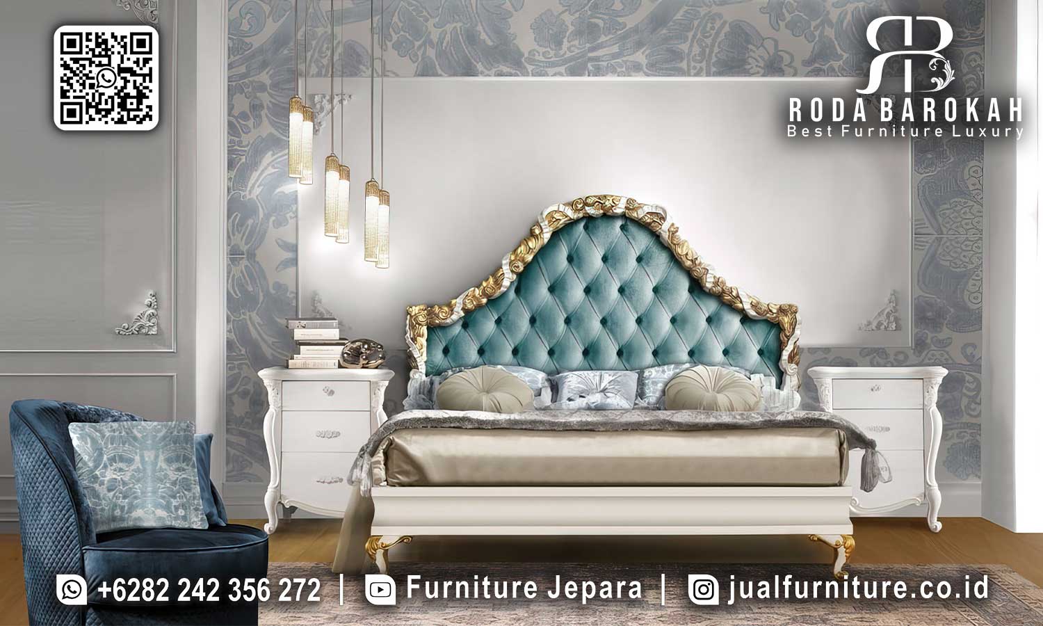Model Tempat Tidur Mewah Klasik Classico Kesan Refined STT-534