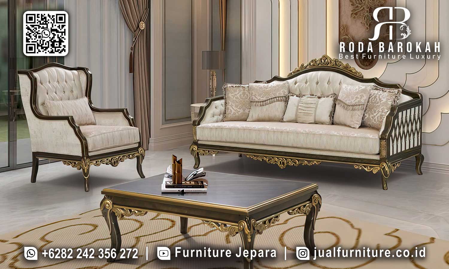 Set Sofa Tamu Jati Natural Regale Produk Berkualitas STM-991