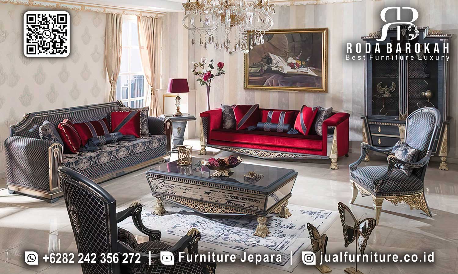 Sofa Minimalis Modern Terbaru Sevilla Ukiran Halus STM-987