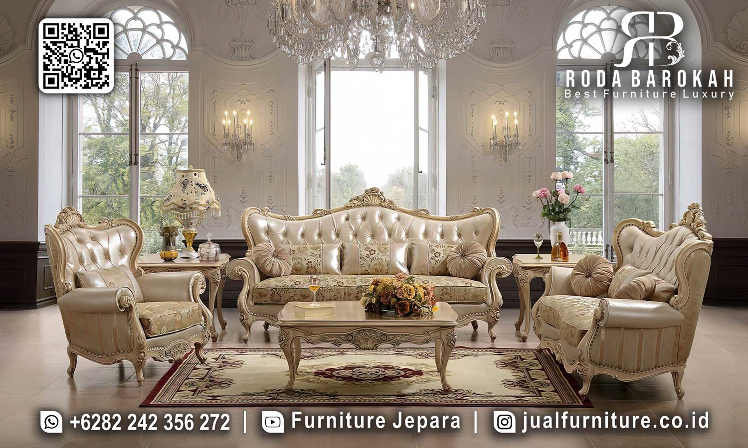 Sofa Tamu Mewah Klasik Classico Nuansa Timeless STM-964