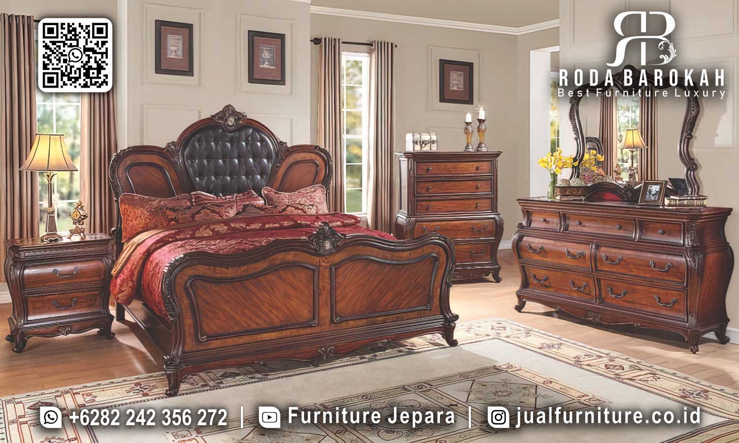 Ciptakan nuansa elegan dengan Tempat Tidur Mewah Jati Imperiale Antik STT-540. Dapatkan sekarang dan tingkatkan dekorasi kamar Anda.
