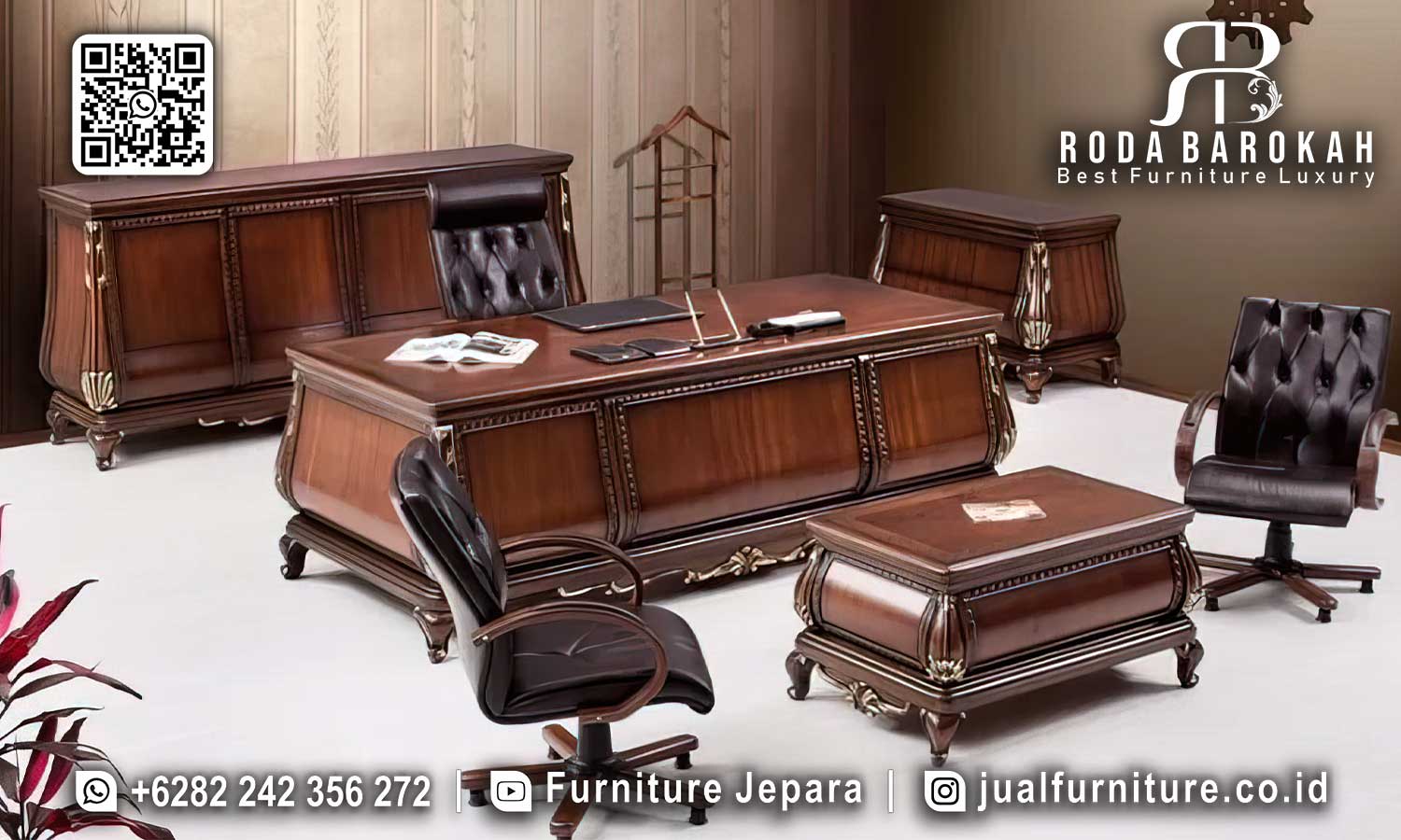 Desain Furniture Kantor Mewah Monaco Nuansa Elegan FK-013