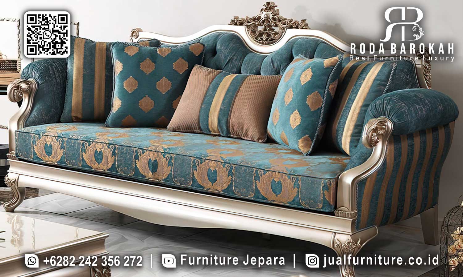 Jual Sofa Tamu Mewah Prestige Kesan Klasik STM-994
