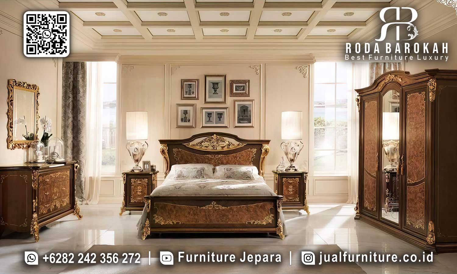 Jual Tempat Tidur Mewah Bellezza Nuansa Timeless STT-625