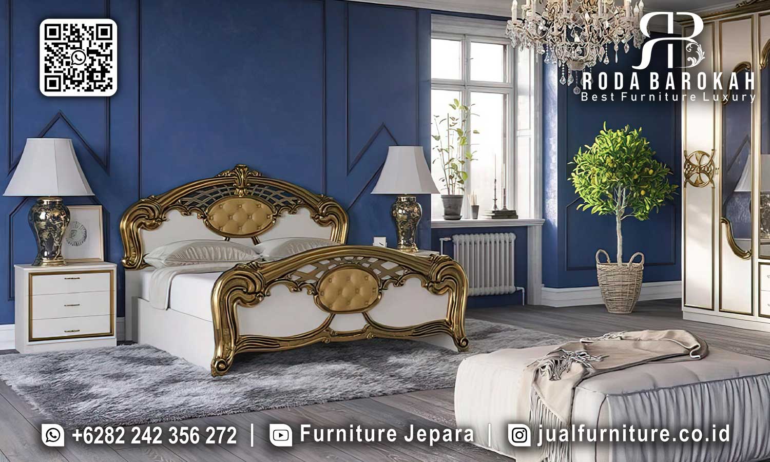 Model Set Tempat Tidur Mewah Montmartre Kokoh Kuat STT-606