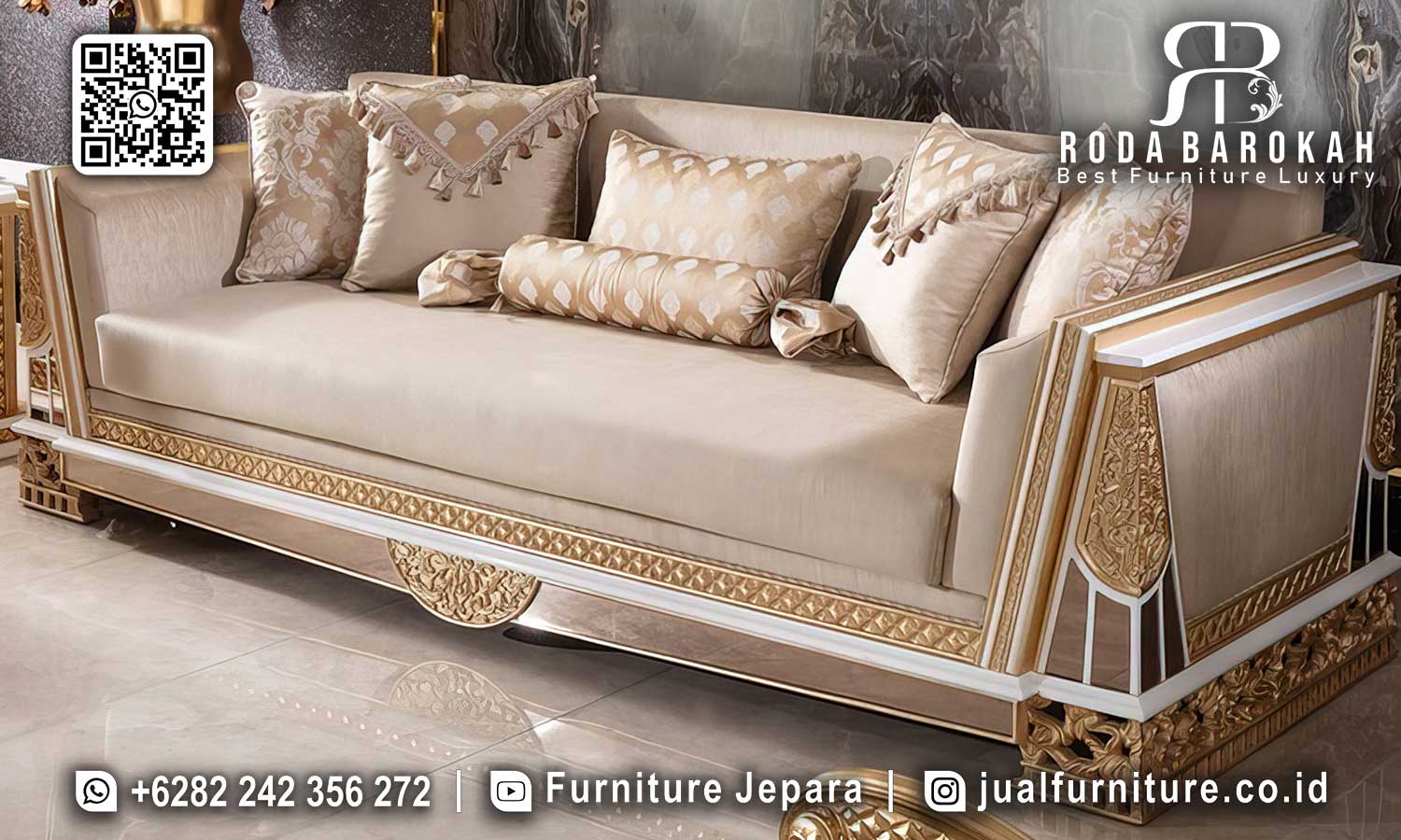 Model Sofa Tamu Chester Mewah Casablanca Nuansa Antik STM-1010