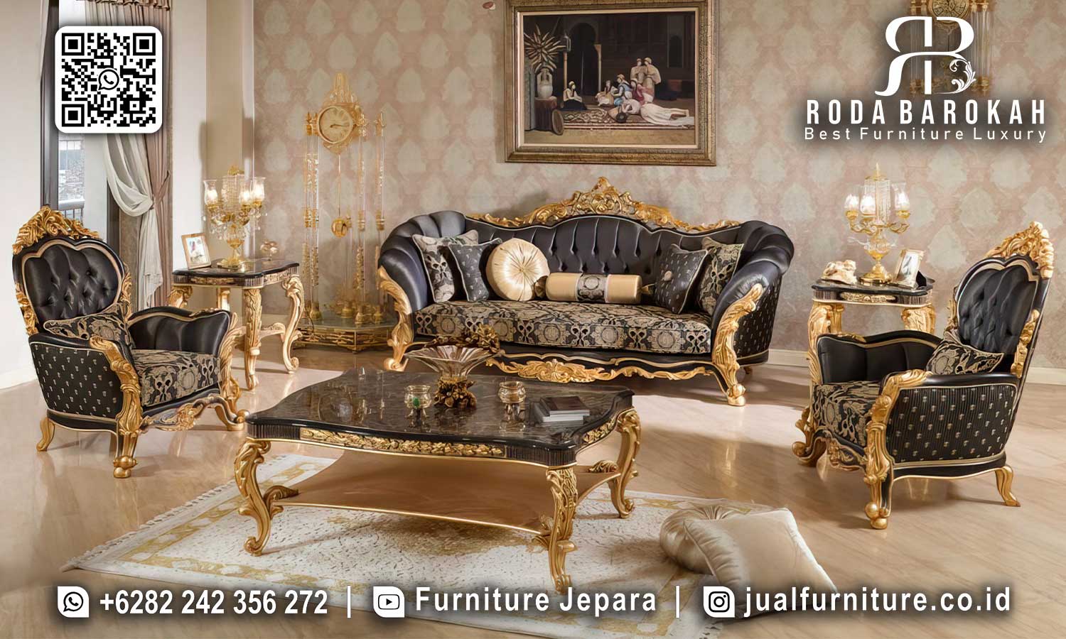 Model Sofa Tamu Mewah Luxury Cremona Desain Timeless STM-1042 2 Model Sofa Tamu Mewah Luxury Cremona Desain Timeless STM-1042
