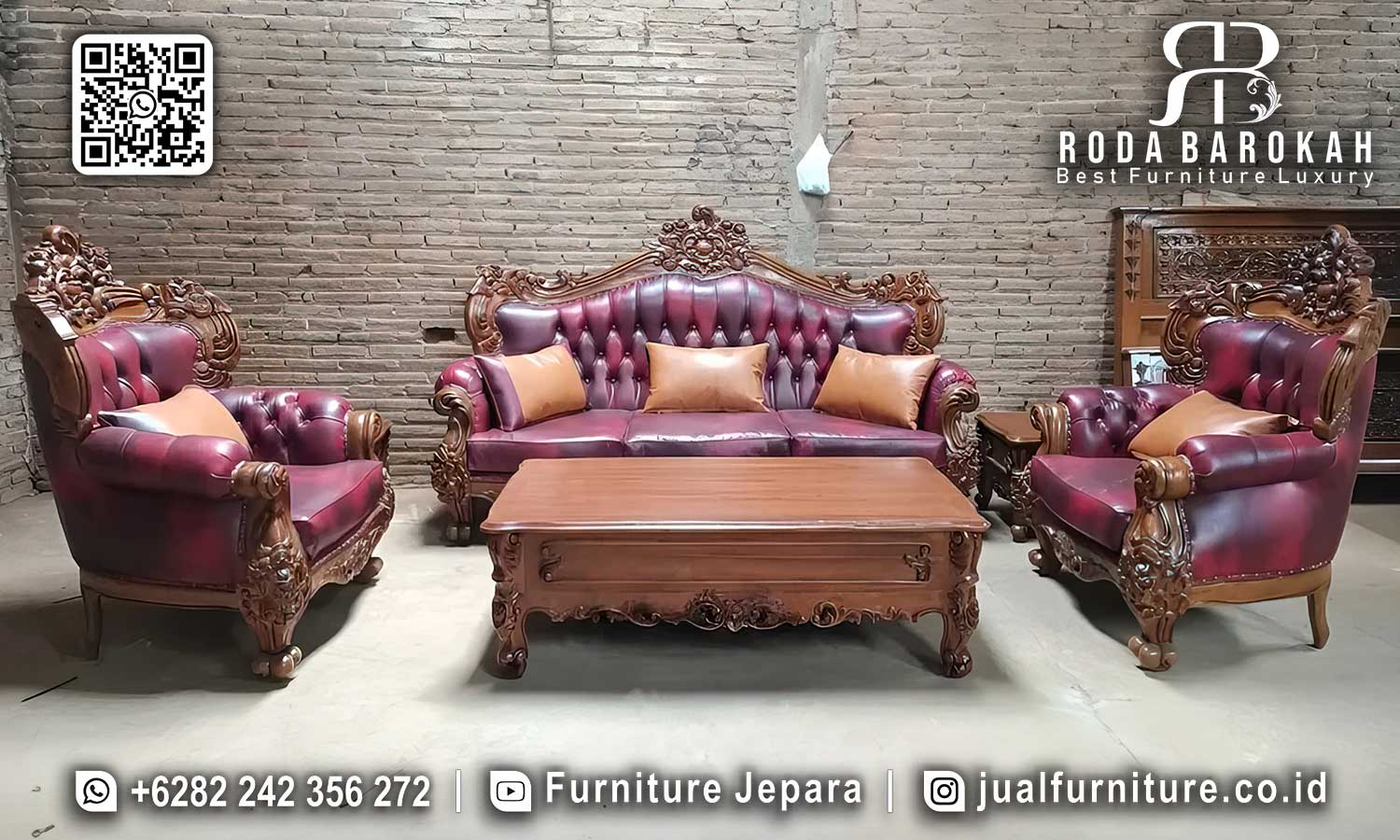 Rekomendasi Sofa Tamu Mewah Imperiale Motif Elegan STM-1021