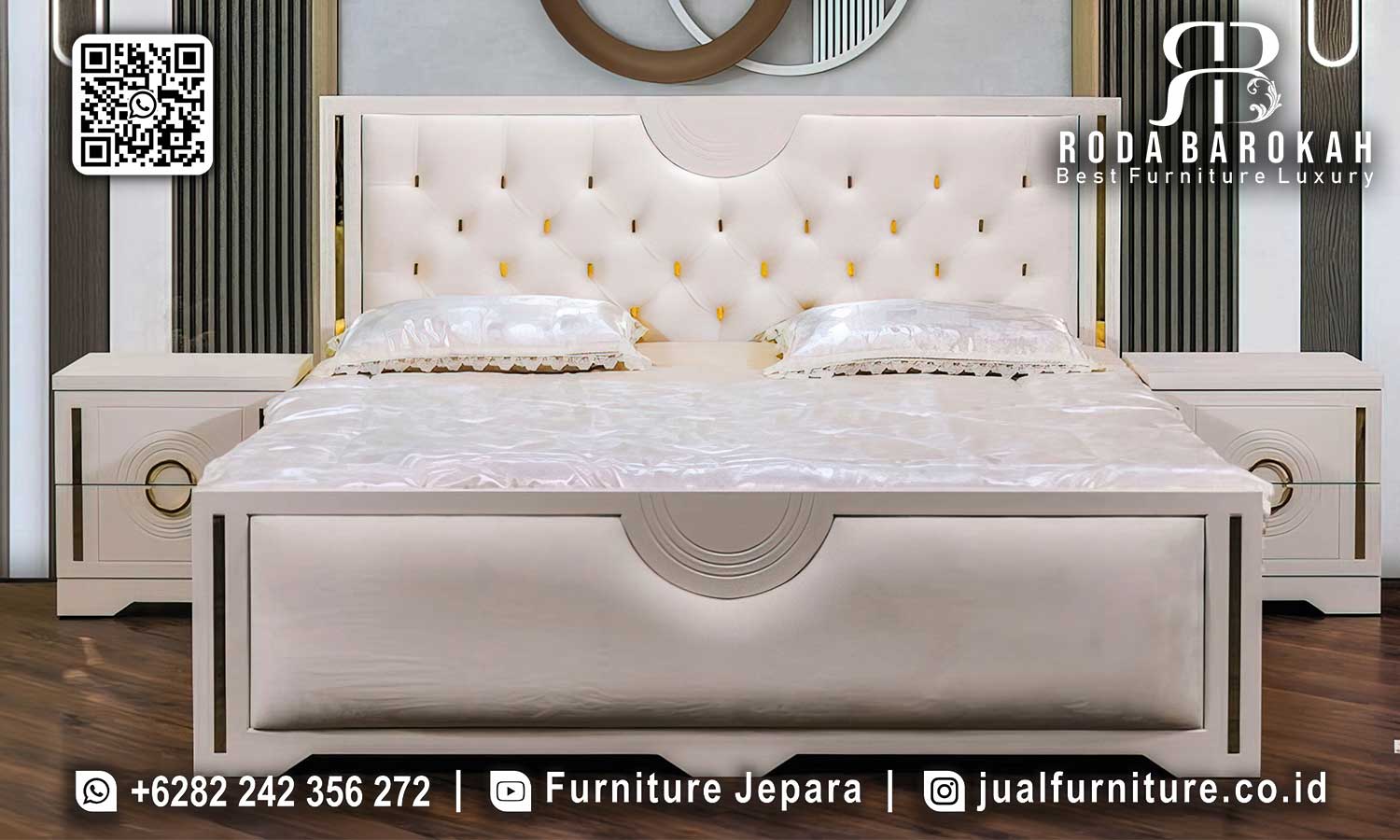 Set Tempat Tidur Mewah Romanov Detail Ornamen STT-627