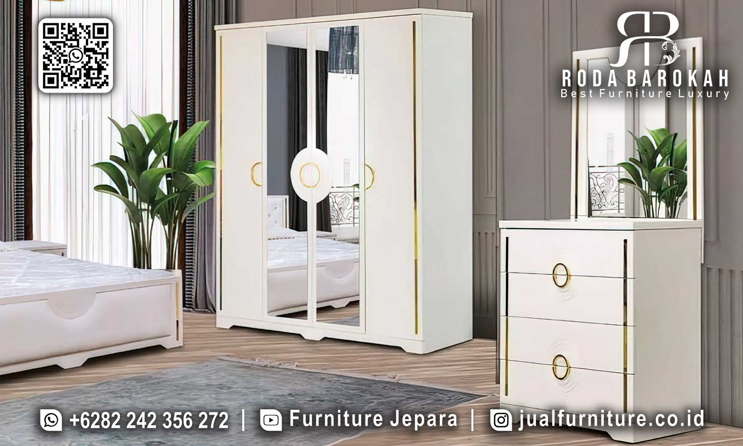 Set Tempat Tidur Minimalis Modern Perugia Klasik Elegan STT-603