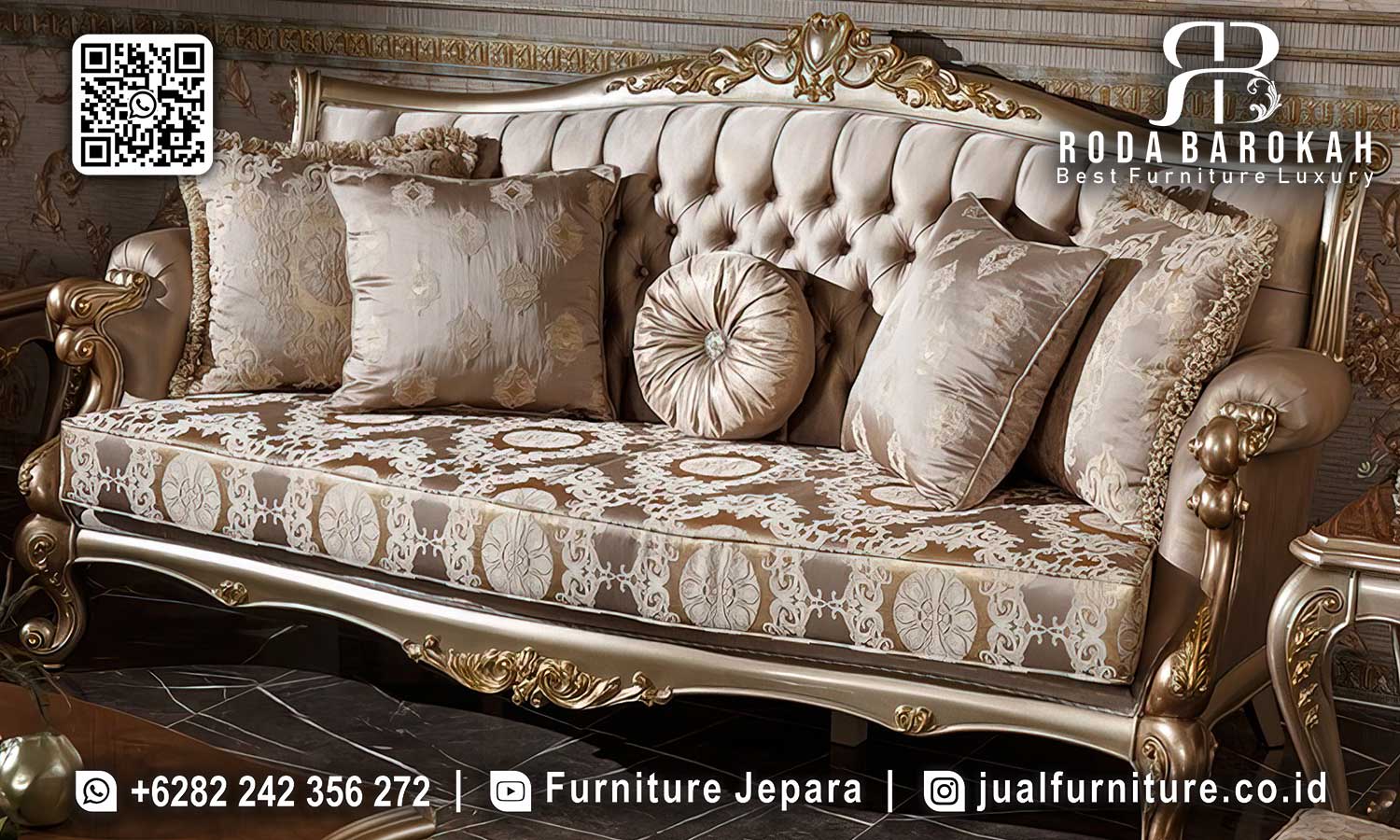 Sofa Tamu Klasik Grandeur Stabil Kokoh STM-1011