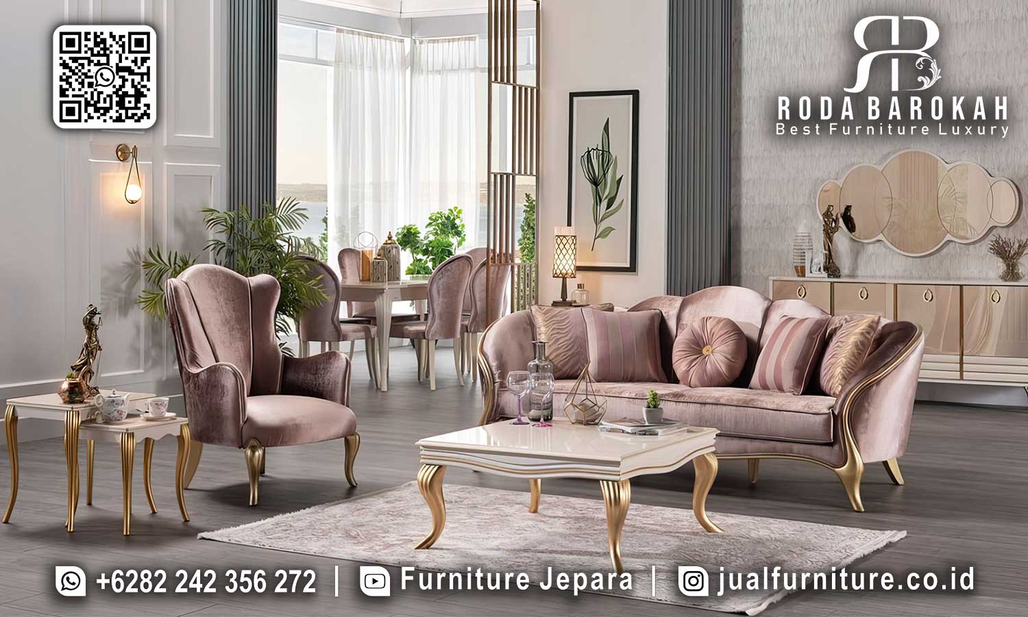 Sofa Tamu Mewah Capri Kesan Refined STM-1015