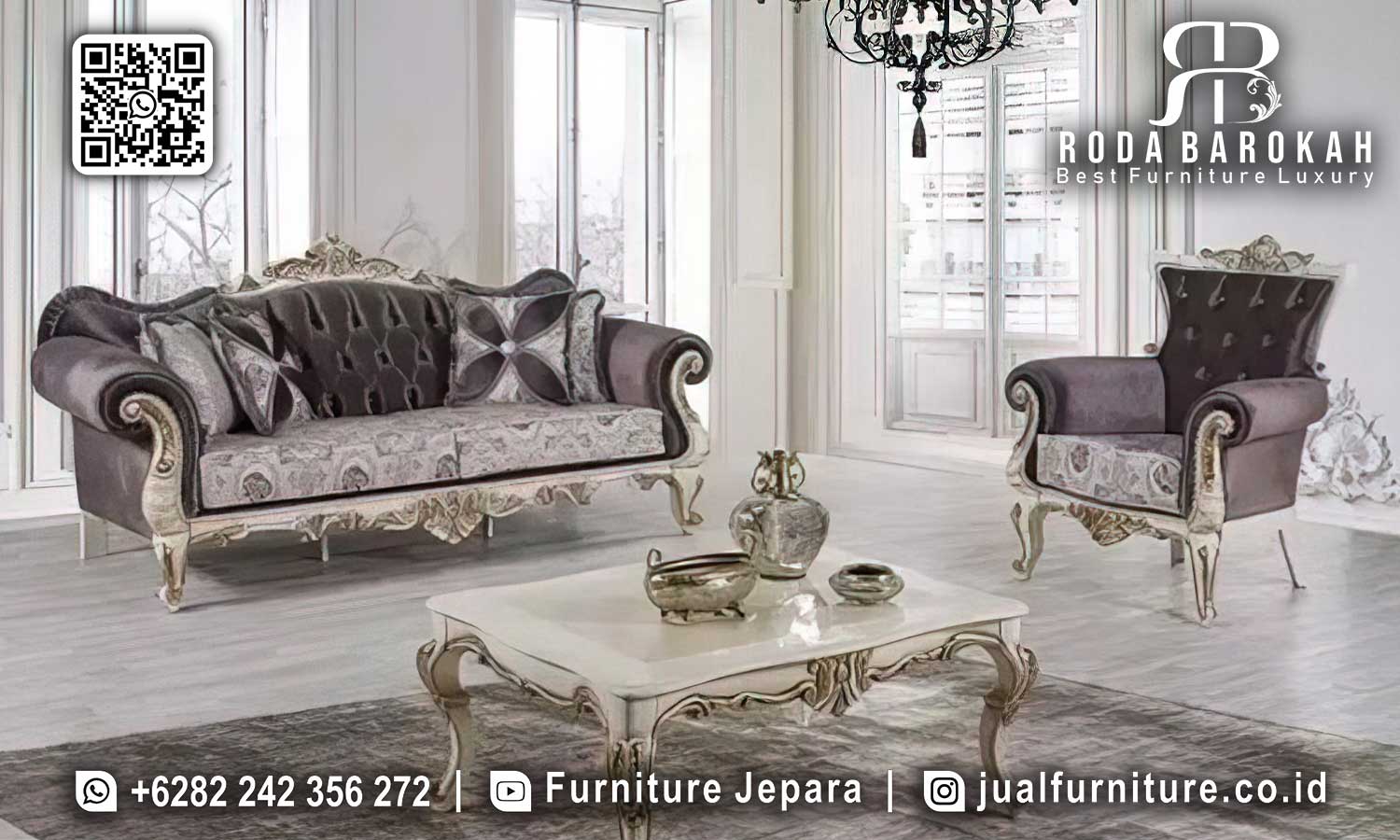 Sofa mewah Klasik Amalfi Bahan Pilihan STM-1041 2 Sofa mewah Klasik Amalfi Bahan Pilihan STM-1041