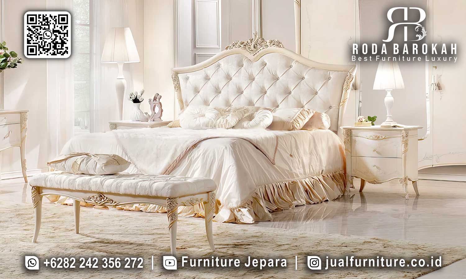 Tempat Tidur Mewah Eleganza Klasik Antik STT-588