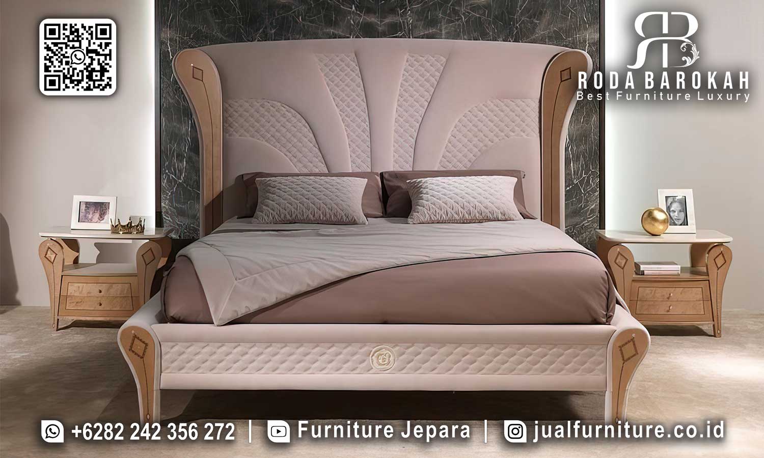 Tempat Tidur Mewah Jati Castello Mudah Dirawat STT-591
