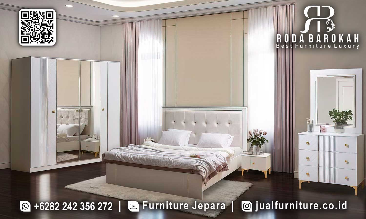 Tempat Tidur Modern Minimalis Napoleon Konstruksi Solid STT-601