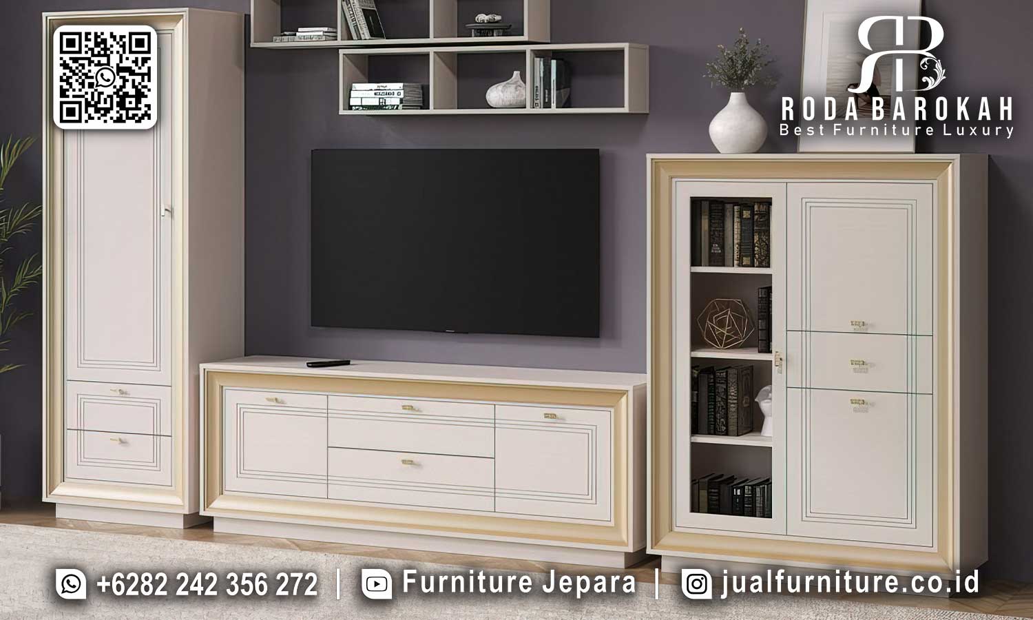 Jual Bufet Tv Minimalis Modern Brescia Ukiran Detail BT-053 1 Jual Bufet Tv Minimalis Modern Brescia Ukiran Detail BT-053