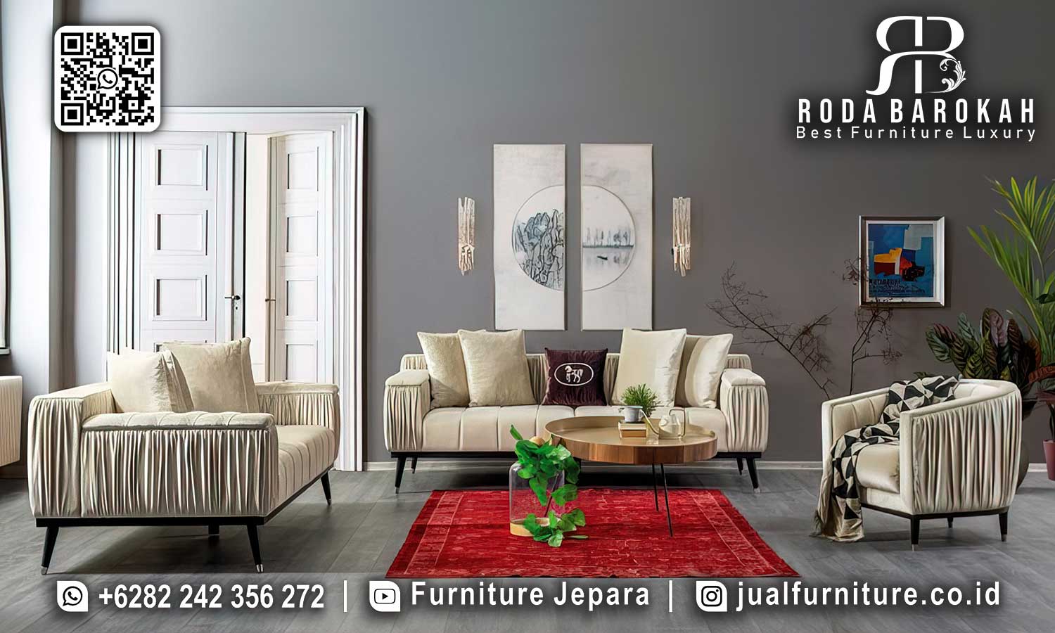 Jual Sofa Tamu Terbaru Mewah Classico Seniman Jepara STM-997